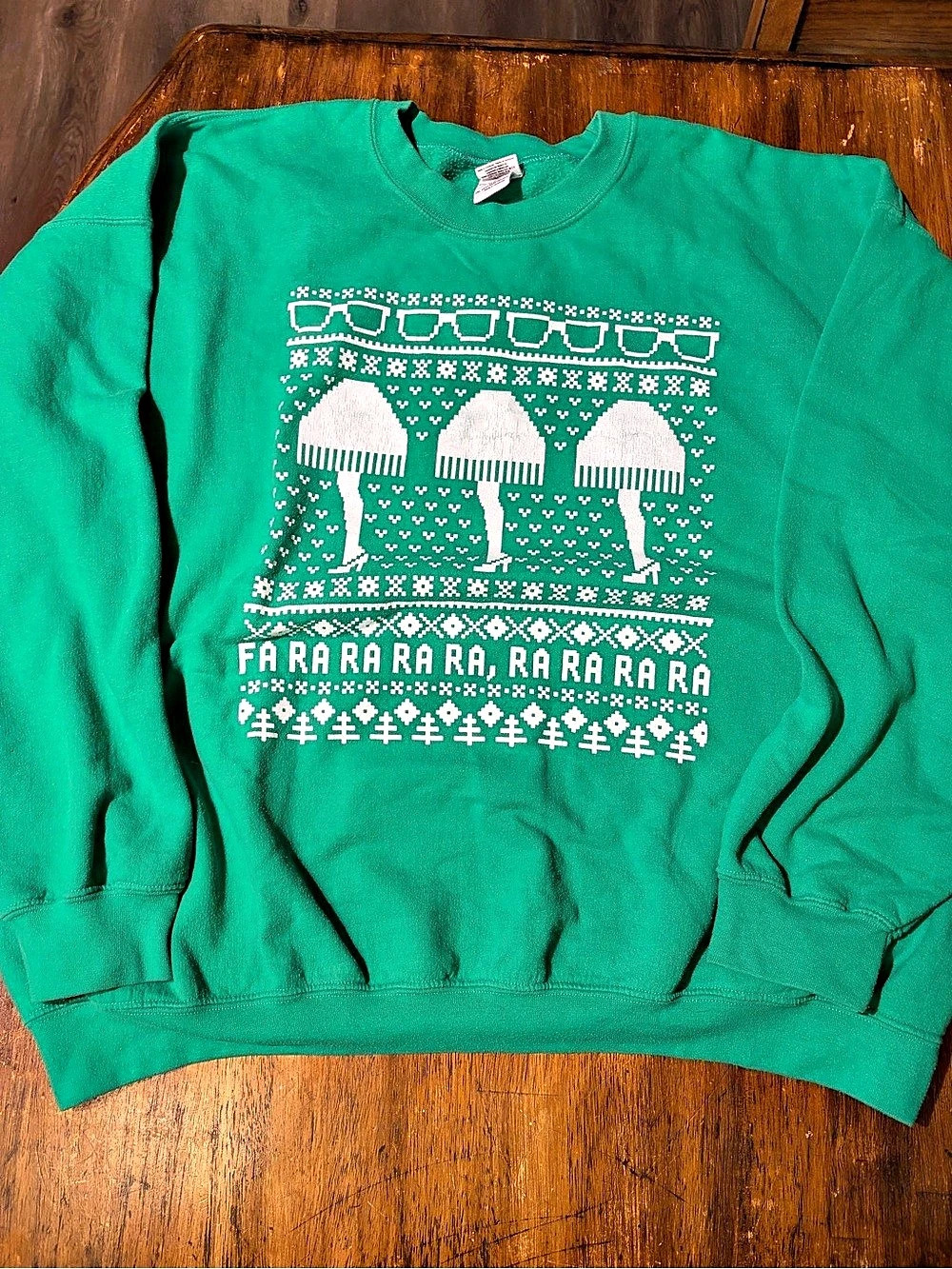 Gildan A Christmas Story Leg Lamp Ugly Christmas Sweatshirt Christmas Sweatshirt